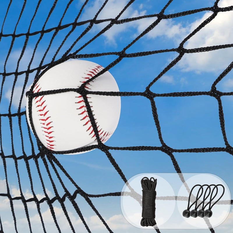 Storgem Baseball Softball Backstop Nets, Sports Netting, Sports Barrier Netting, Heavy Duty Sports Nets Netting Knotless for Playing Field, Backyard or Garage - Image 1